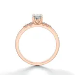 Pierścionek owalny diament różowe złoto 0.60 ct. SBPZ_053